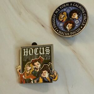 Set of two official Disney Parks Hocus Pocus pins